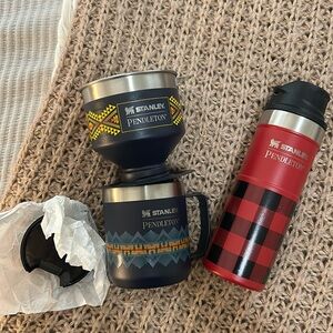 Brand new Stanley x Pendleton thermos and pour-over coffee mug